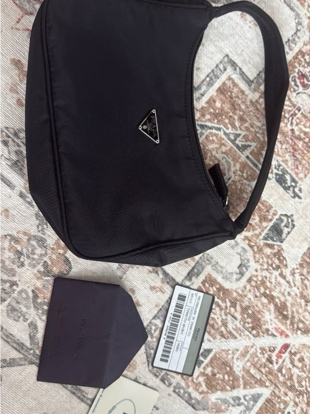 Prada Black y2k Tessuto shoulder bag